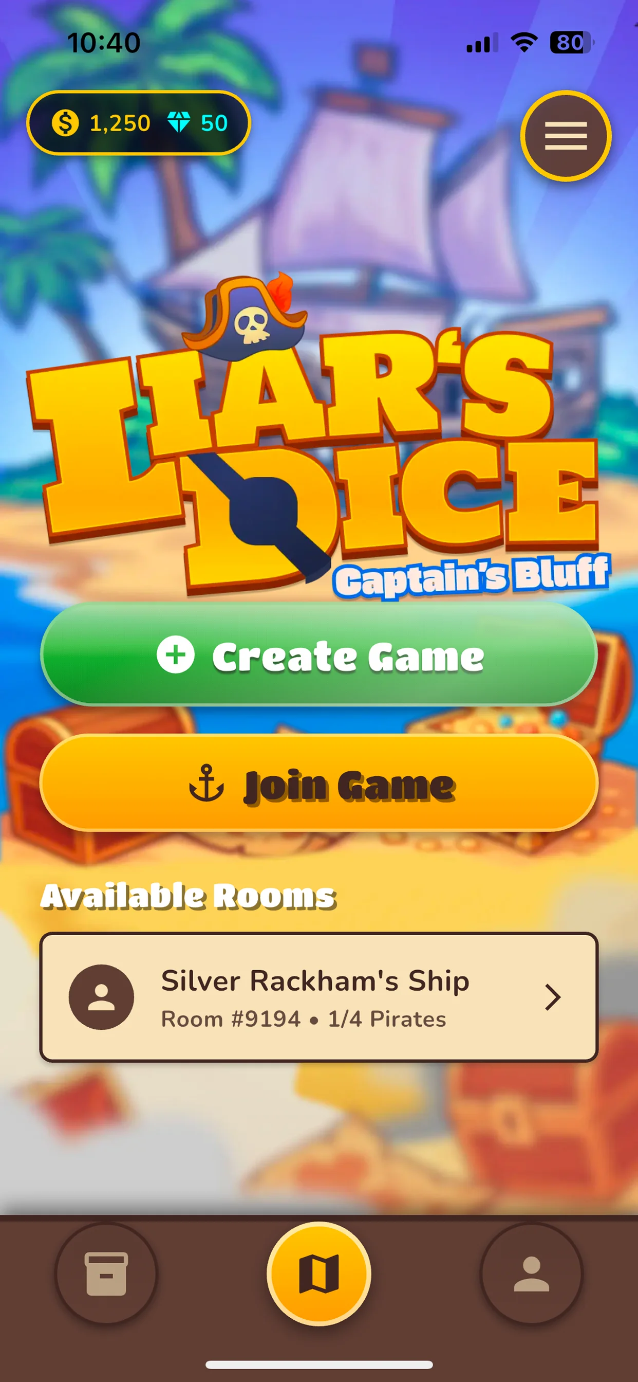 Captain's Bluff screen view 1